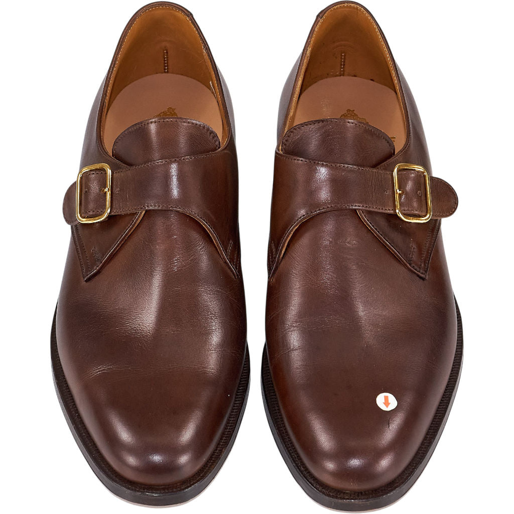 Crockett & Jones Brown Calf Monk Shoes