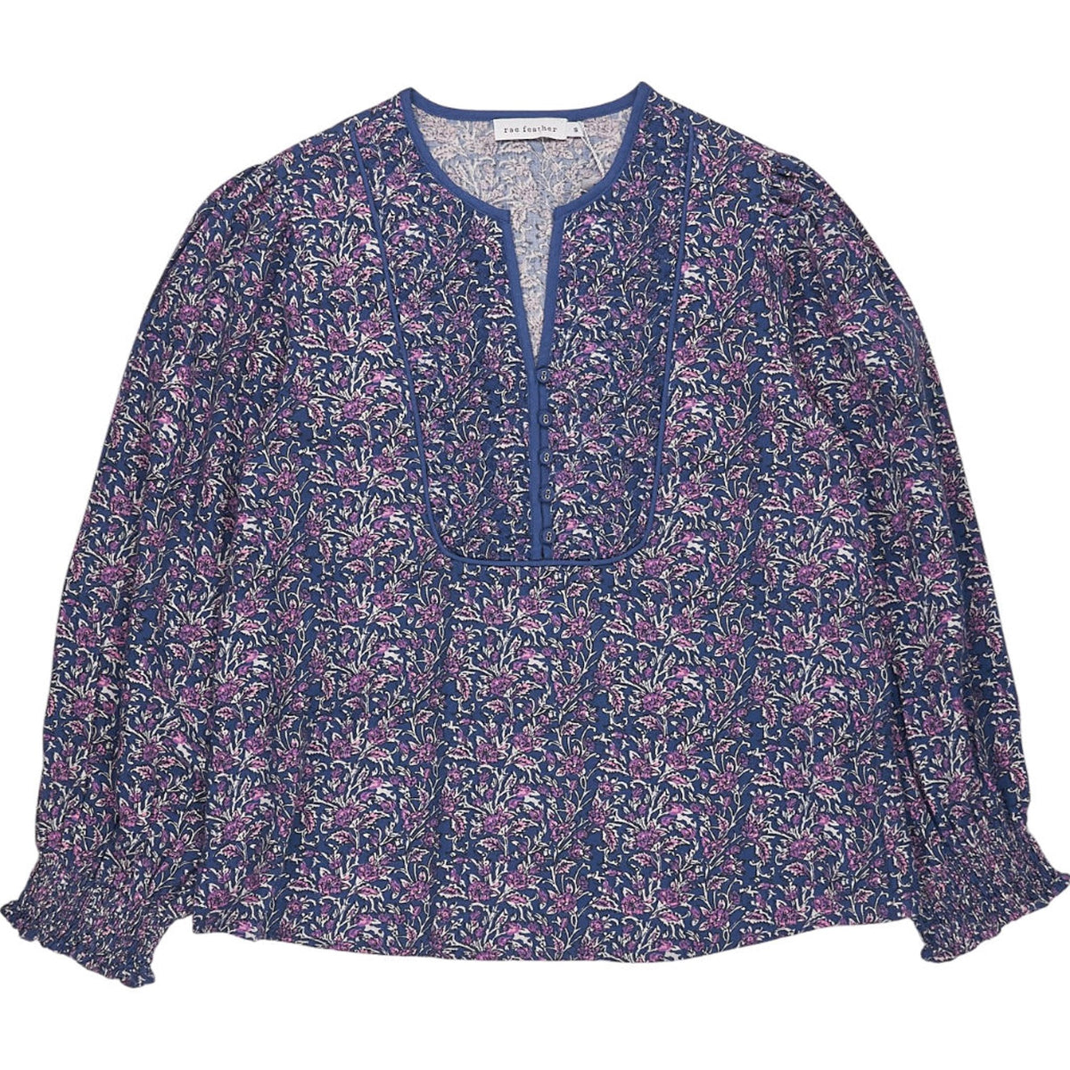 Rae Feather Navy Floral Blouse