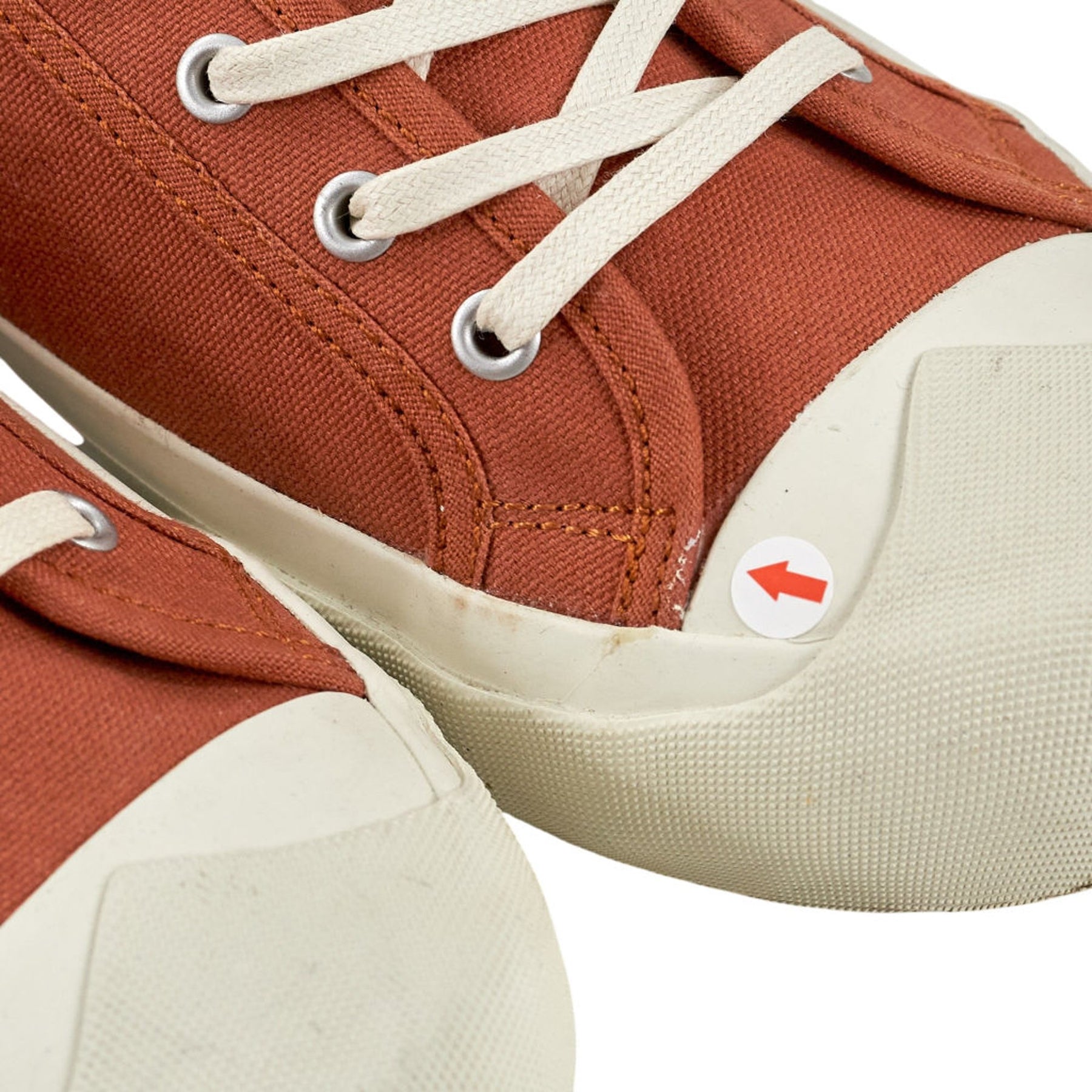 YMC Orange Canvas Trainers