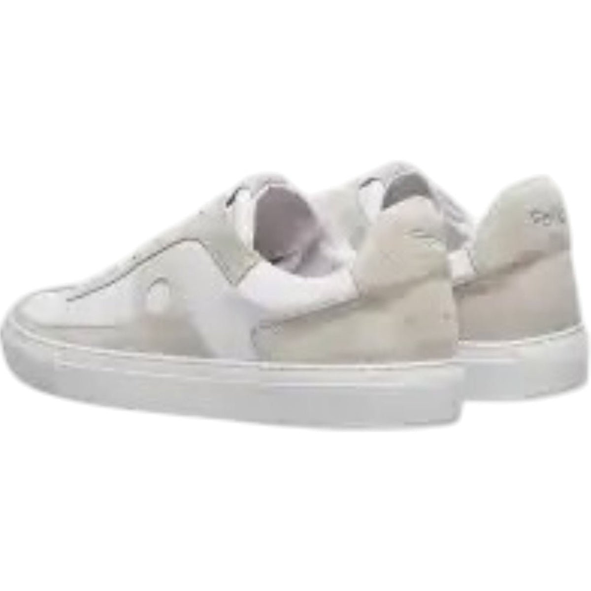 Folk White/Off White Suede Leather Trainers