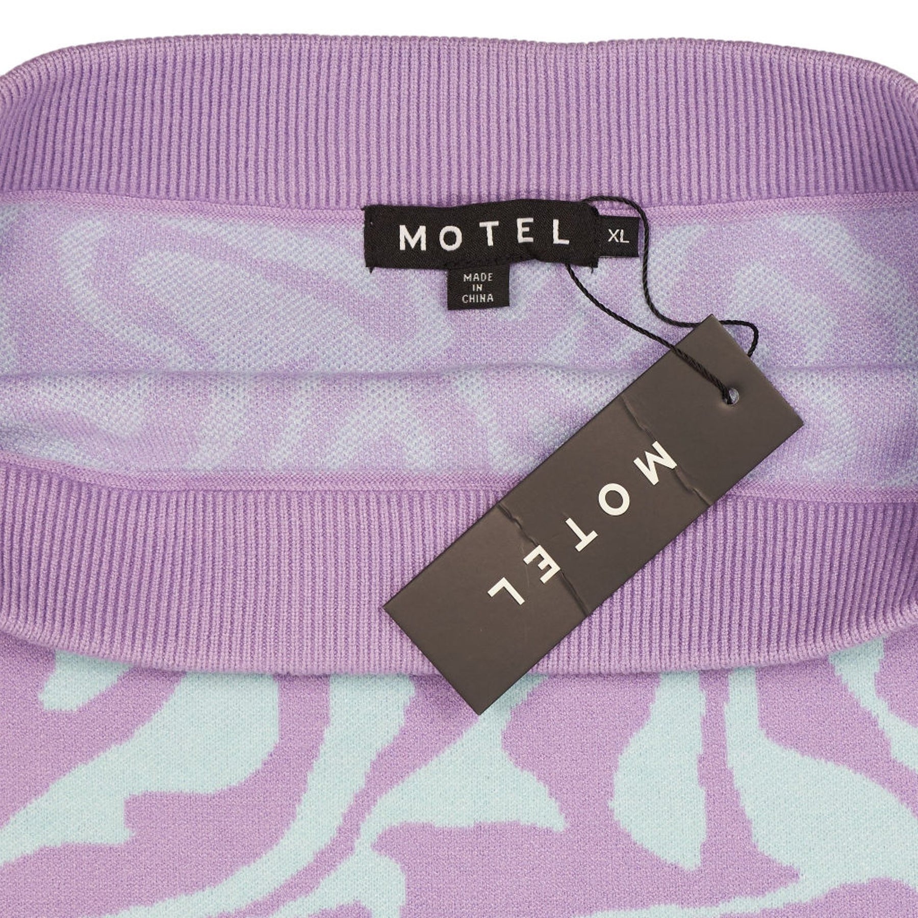 Motel Lavender Mint Hira Skirt Knit