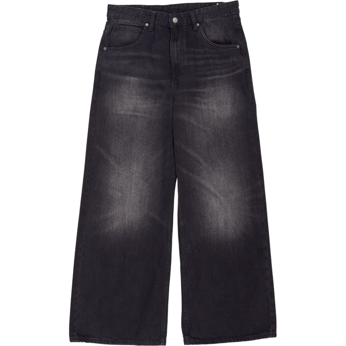 Pull & Bear Black Wide Straight Jeans