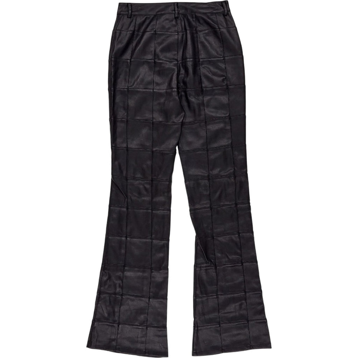 Motel Black Zolo PU Patchwork Trousers