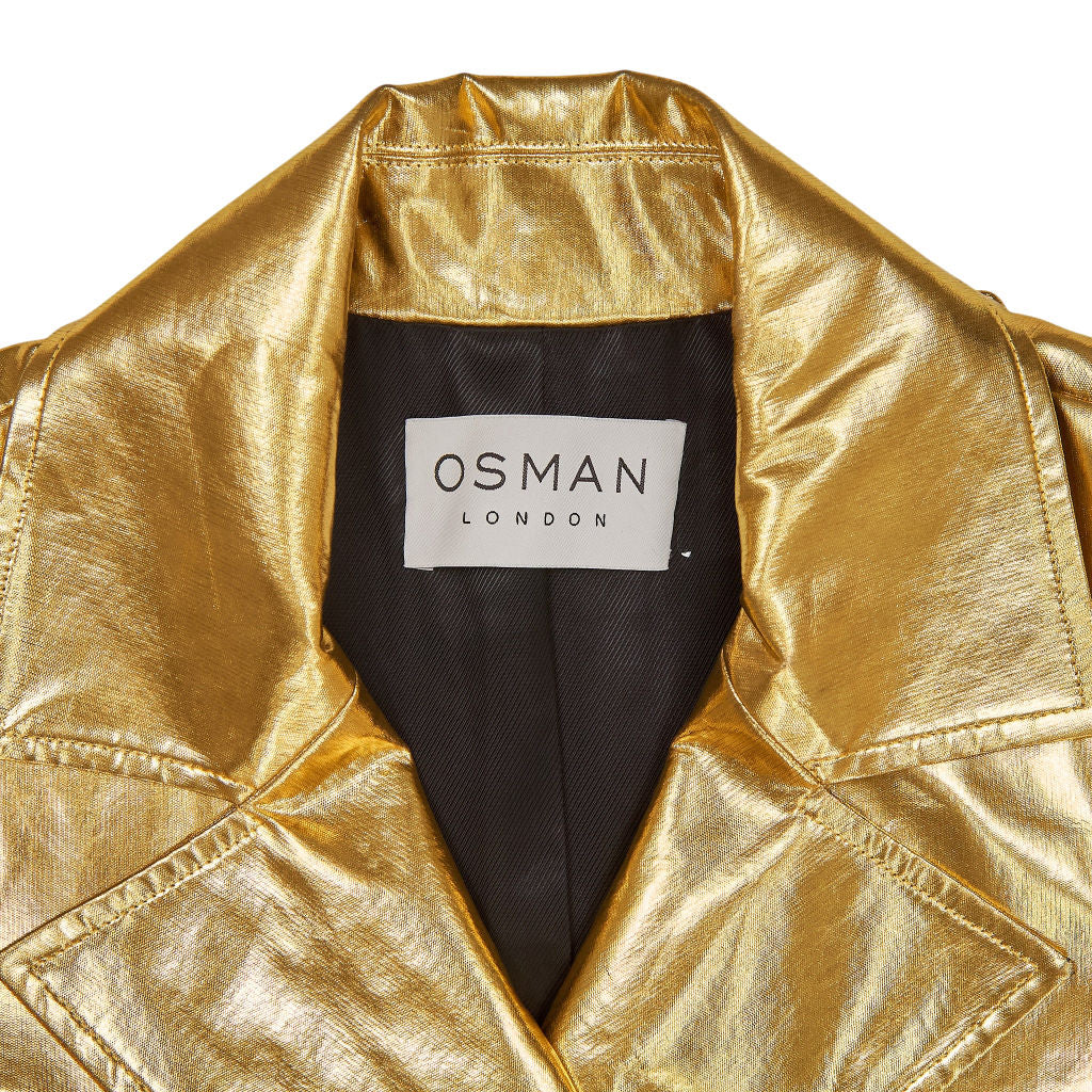 Osman Gold Trench Coat