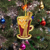 Beaded Mulled Wine Christmas Decoration