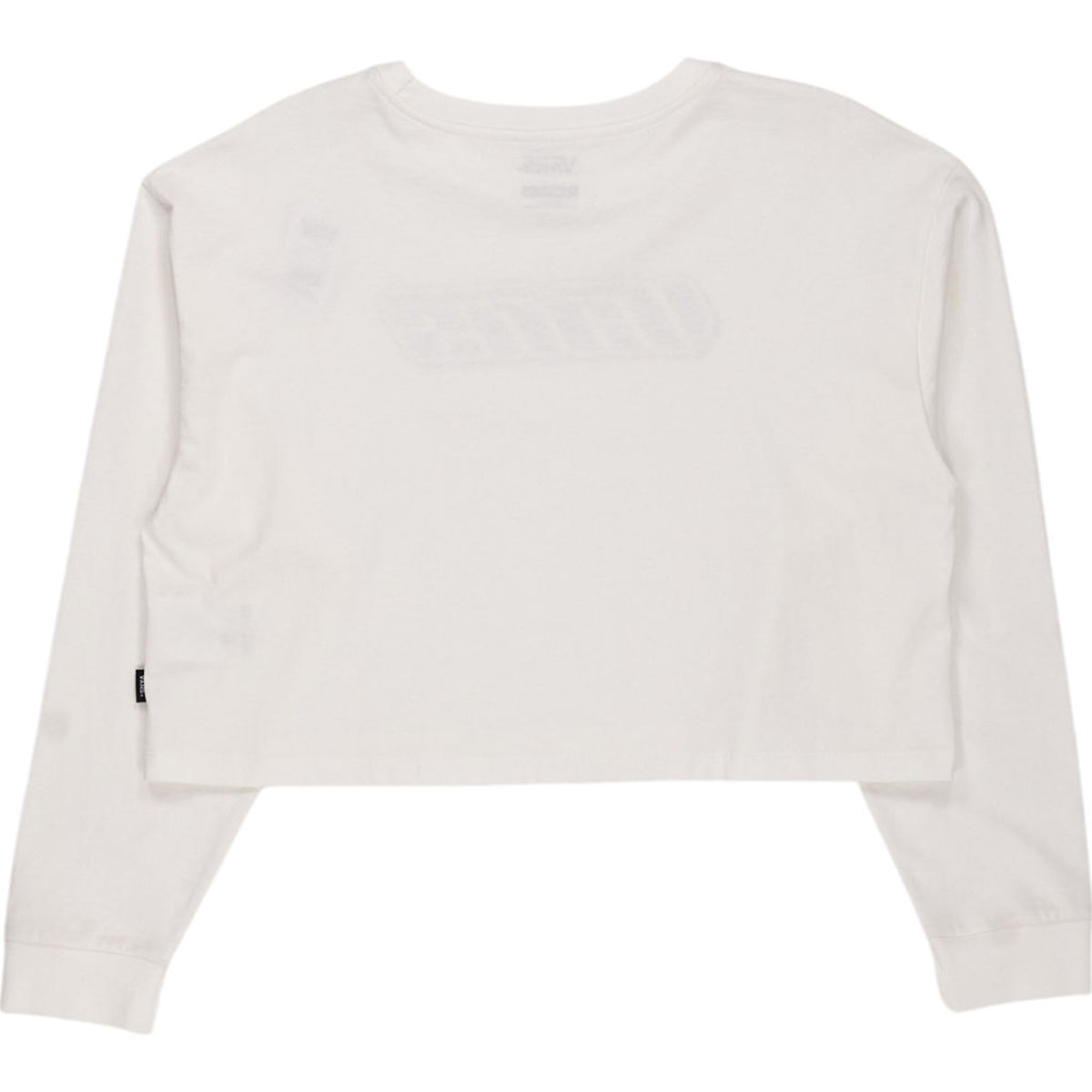 Vans White Retro V LS Relax Crop Top