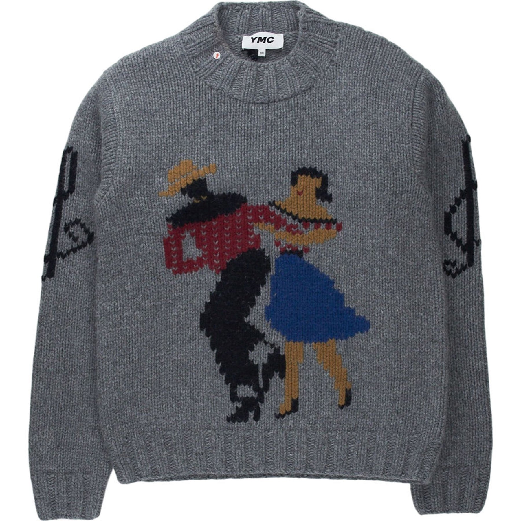 YMC Grey Bluto Knit Jumper
