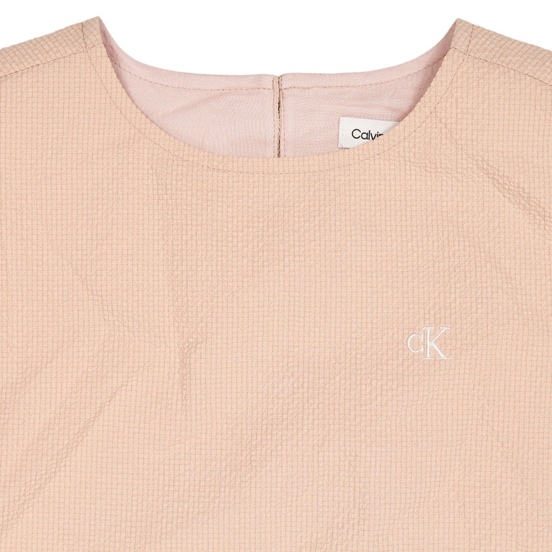 Calvin Klein Pink Sleeveless Crinkle Top