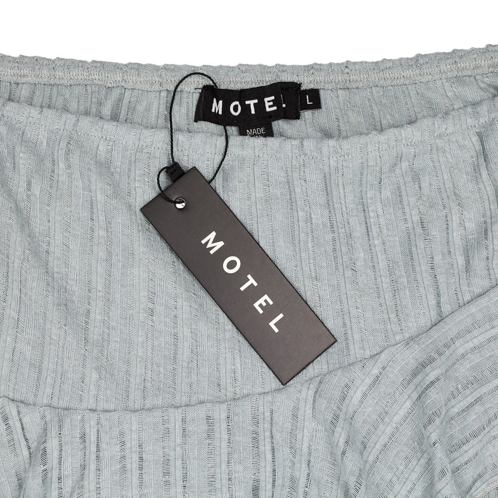 Motel Powder Blue Anis Mini Skirt