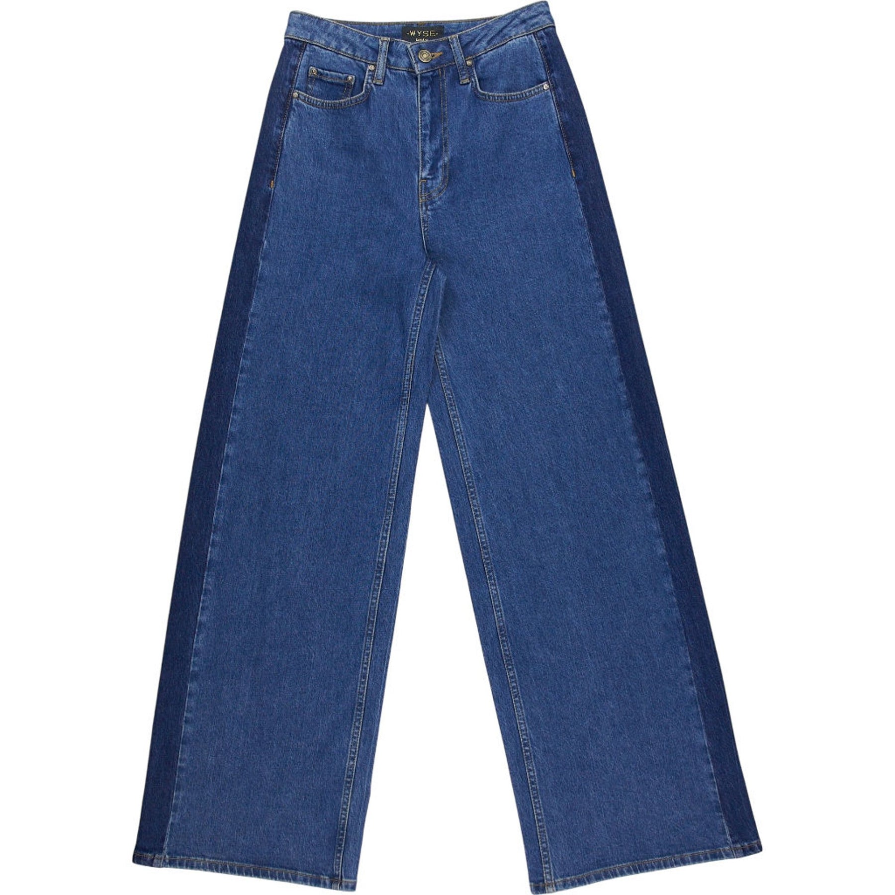 Wyse Blue Wide Leg Jeans
