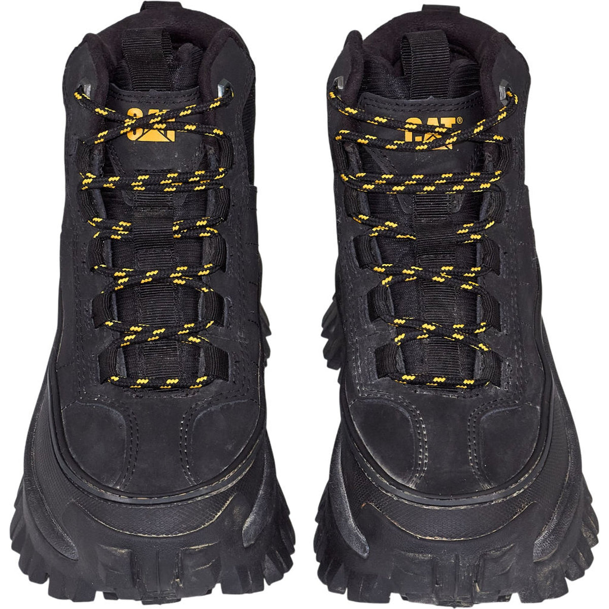 CAT Black Waterproof Nubuck Boots