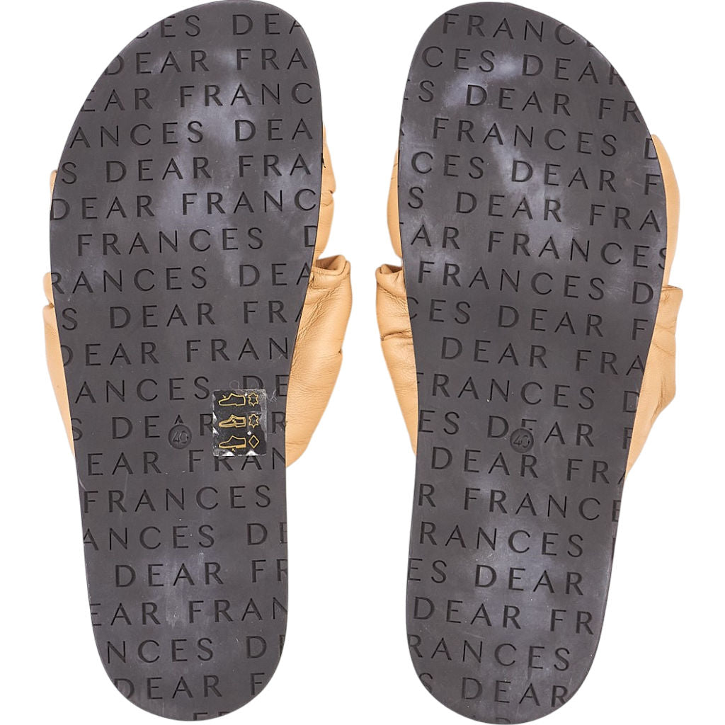 Dear Frances Beige Bow Strap Sandals EU 40