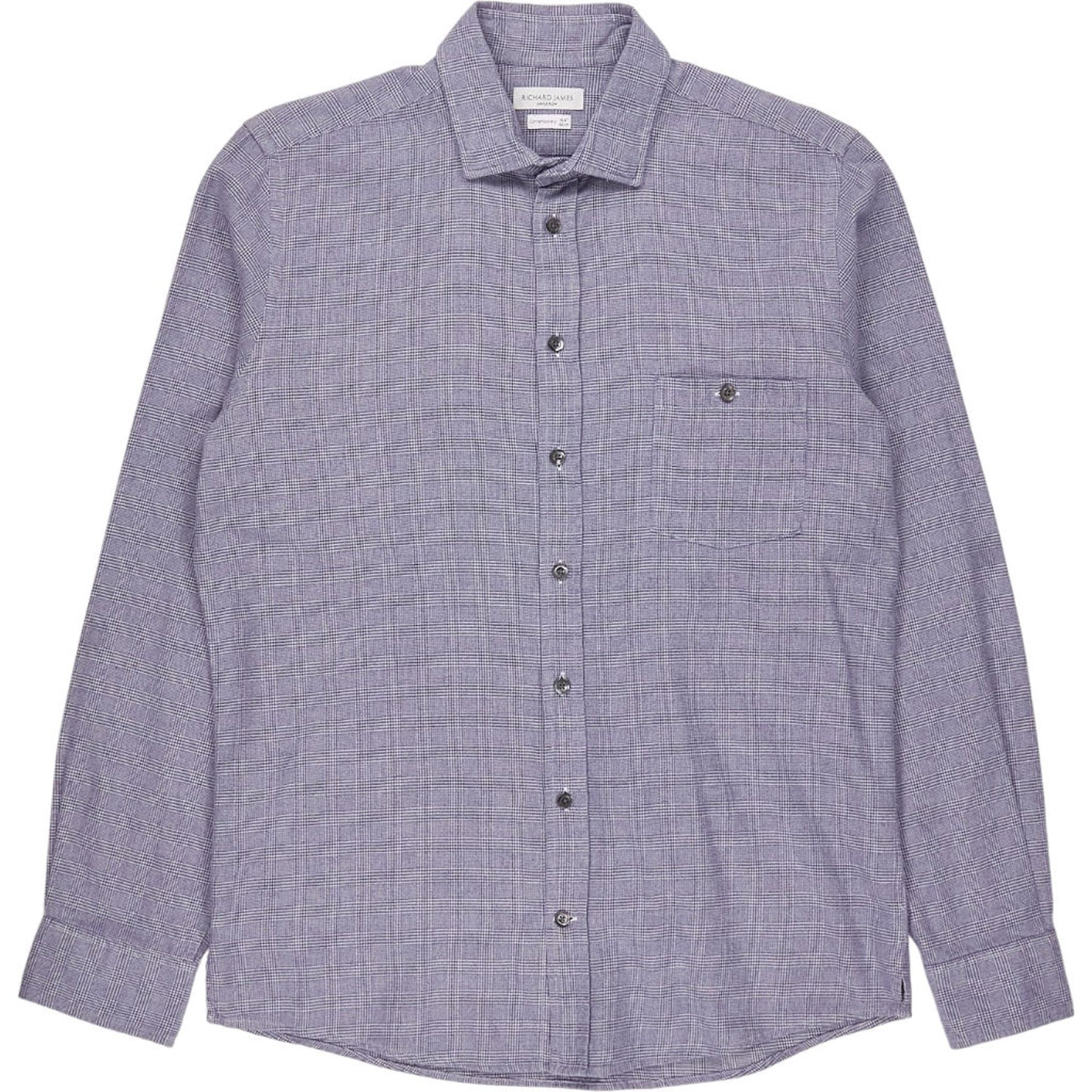 Richard James Blue Check Shirt
