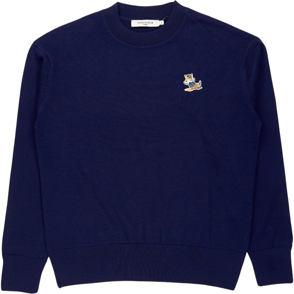 Maison Kitsuné Blue Wool Sweater