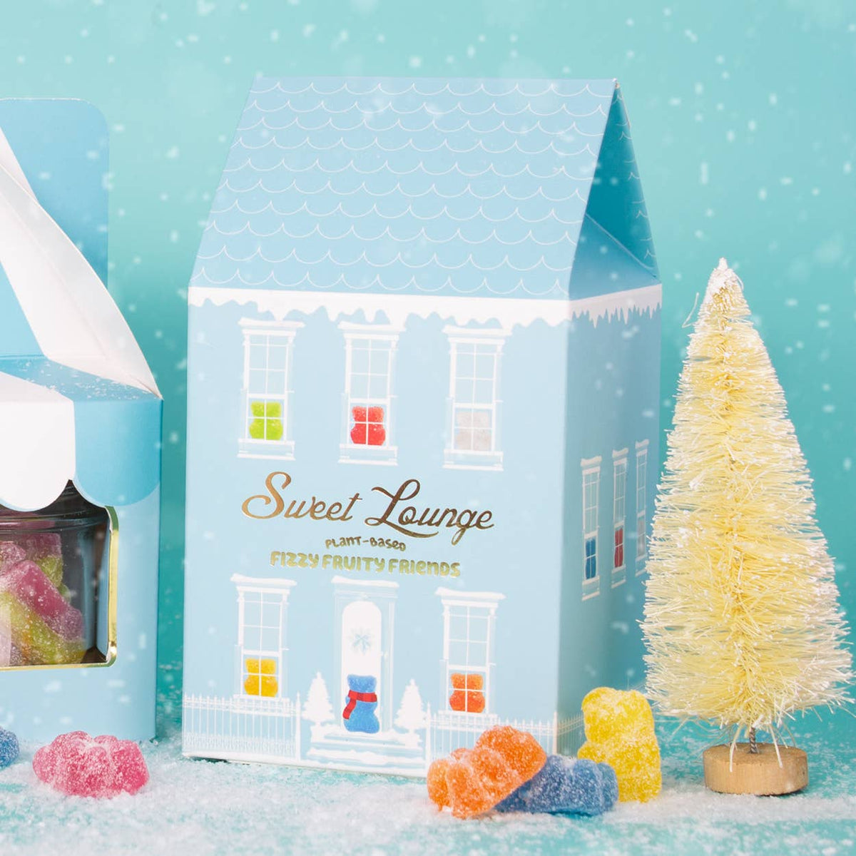 Vegan Fizzy Fruity Friends House Gift Box