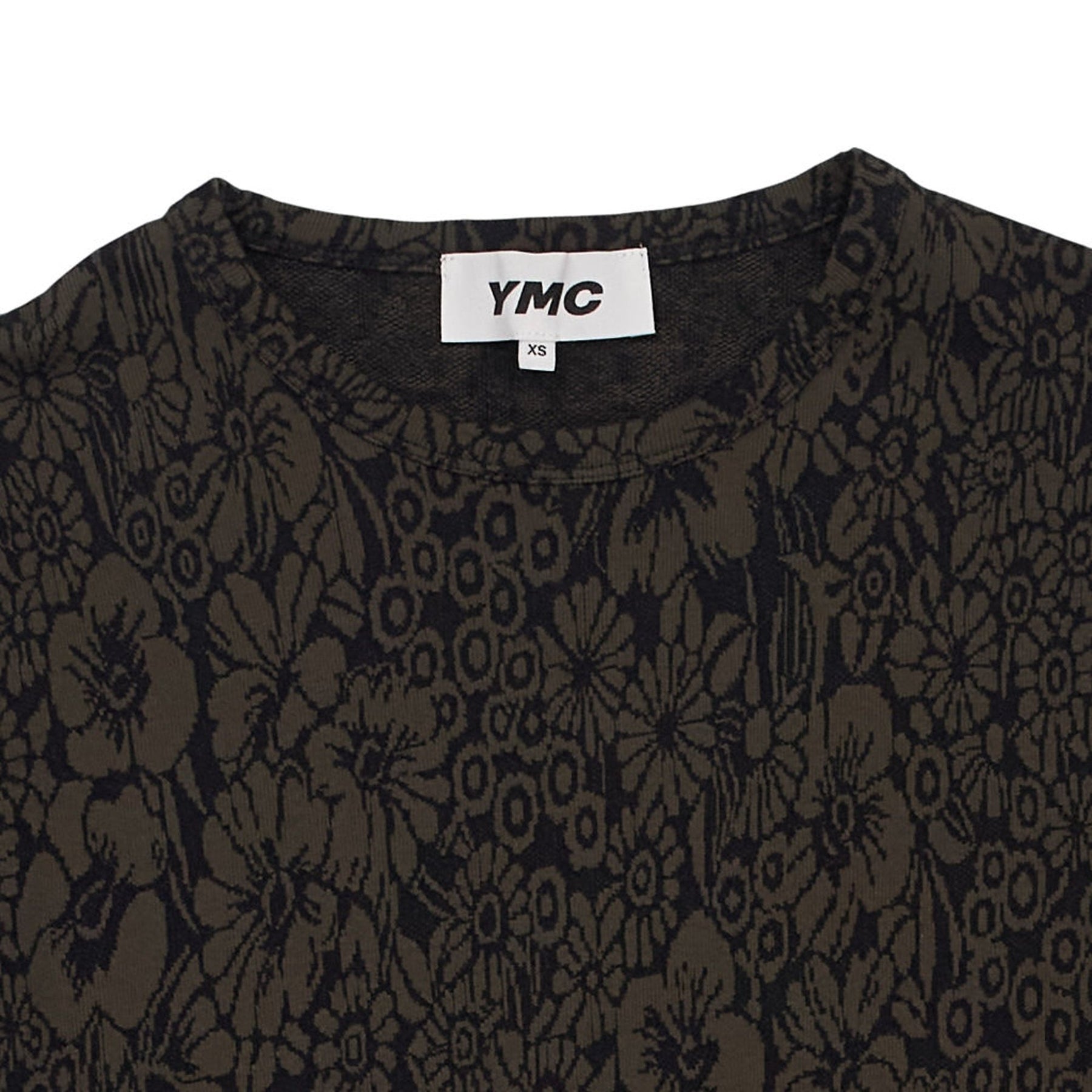 YMC Green Floral Knit Dress XS