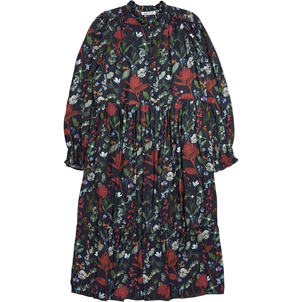 Baukjen Black Grace Printed Midi Dress