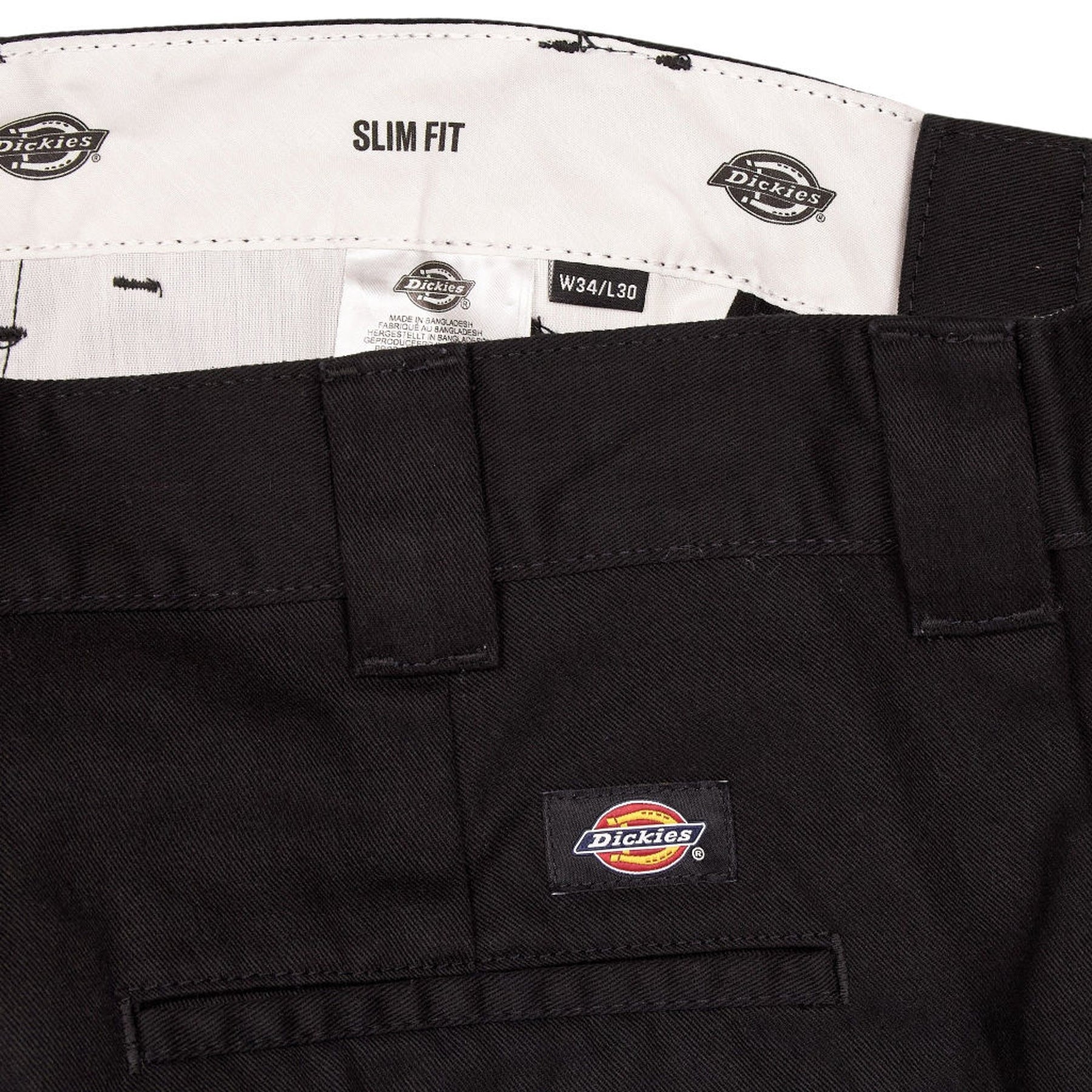 Dickies Black Slim Fit Trousers