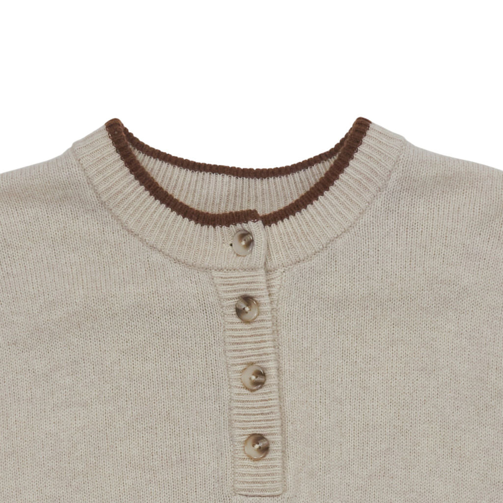 Beaufort & Blake Beige Striped Knit Jumper