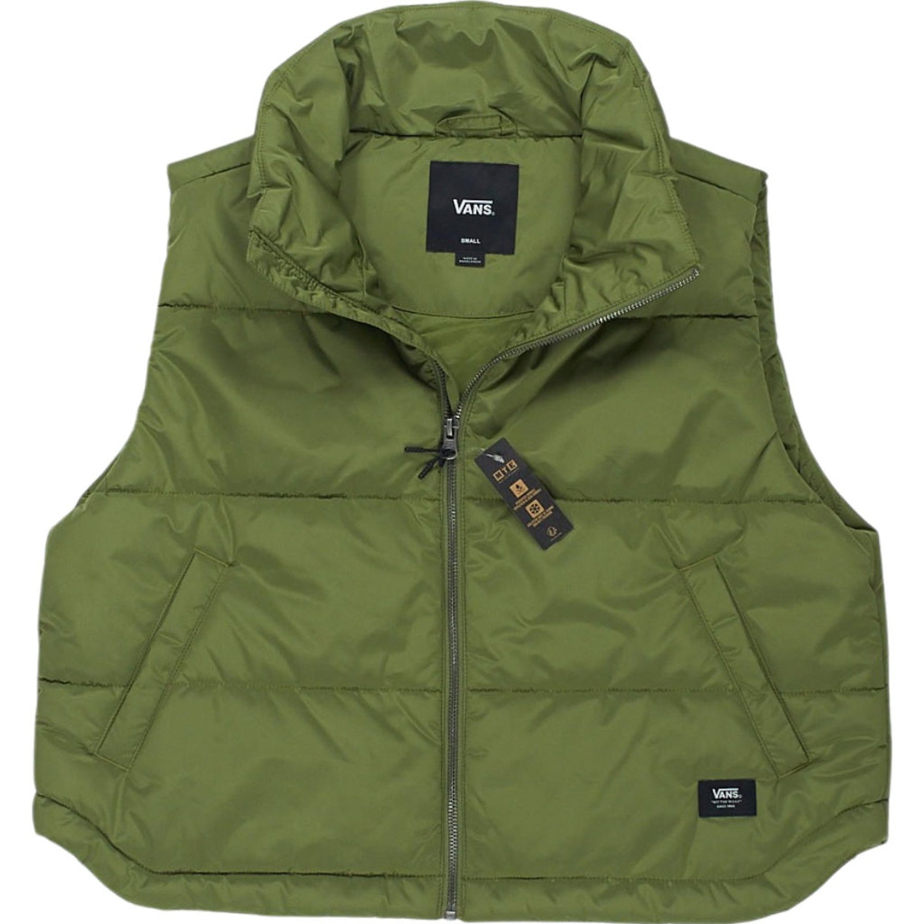 Vans Green Puffer Vest