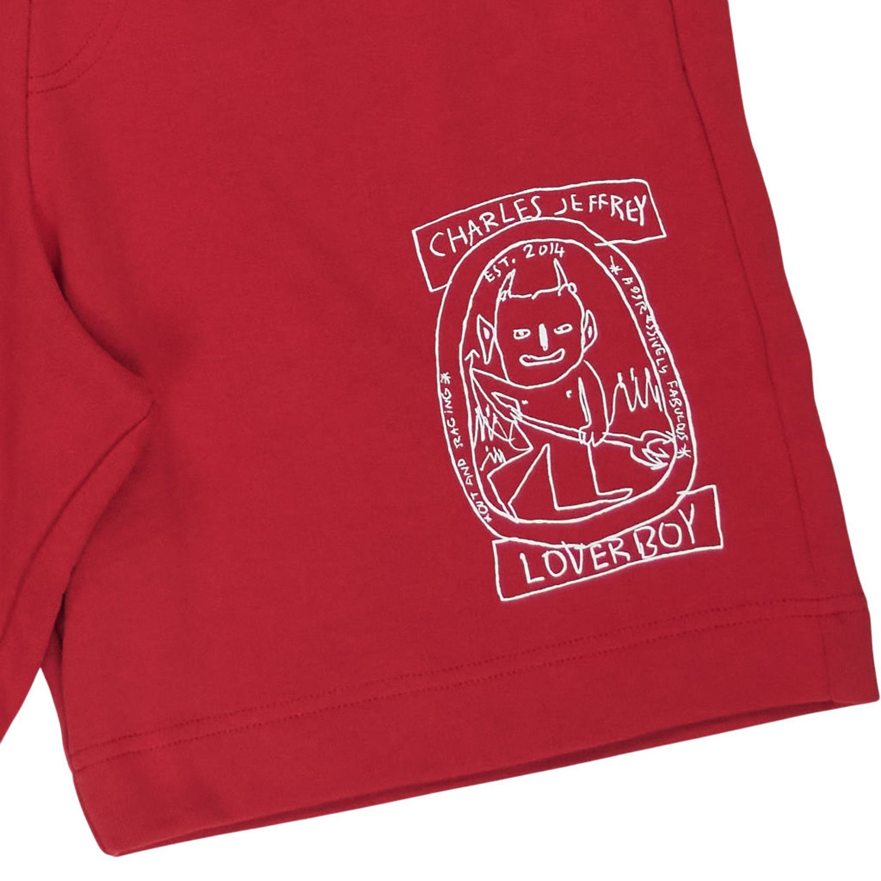 Charles Jeffrey Loverboy Red Shorts