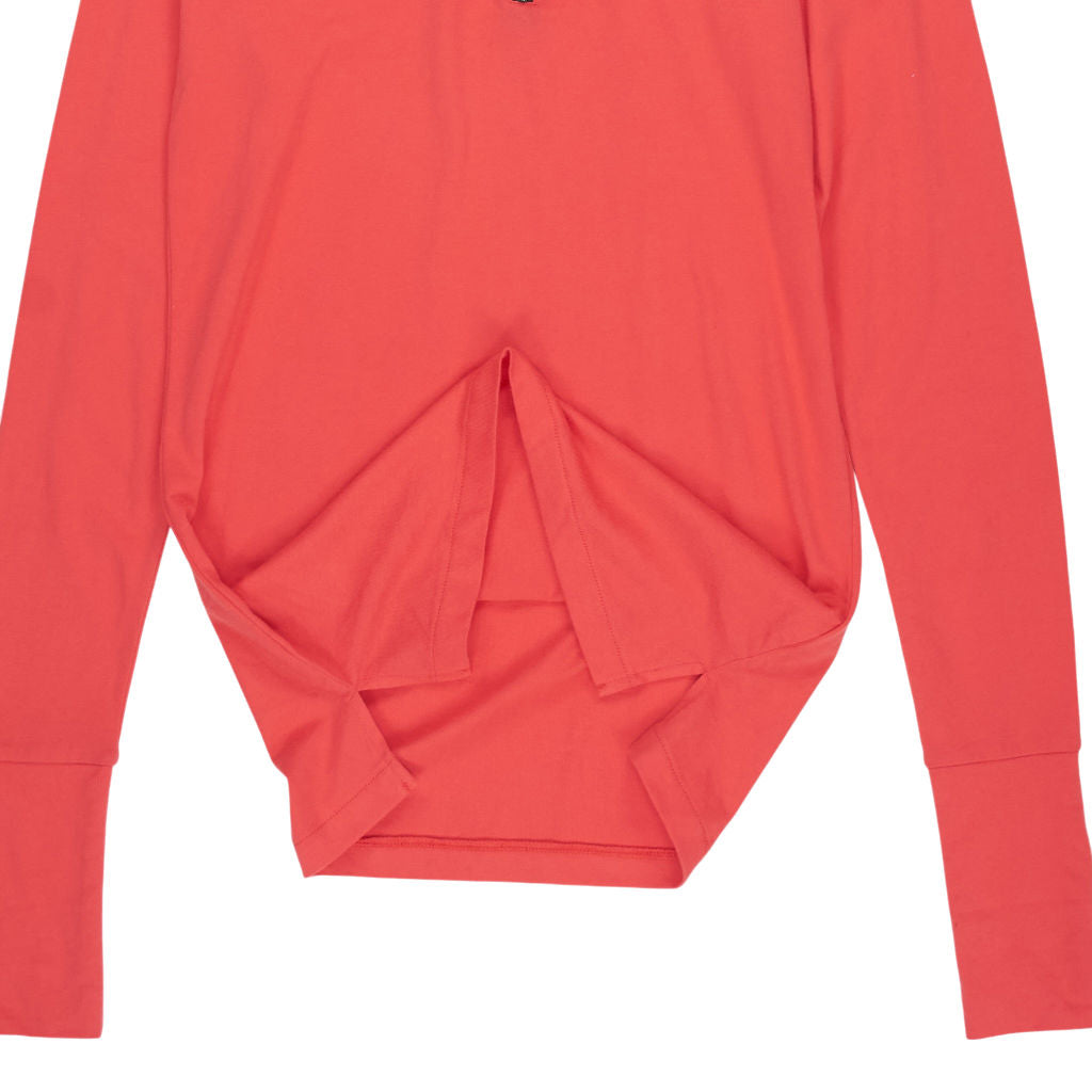 Shannon Red High Neck Long Sleeve Top