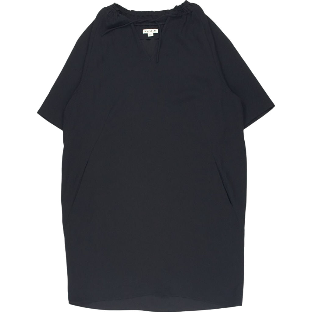 Whistles Black Midi Dress 10