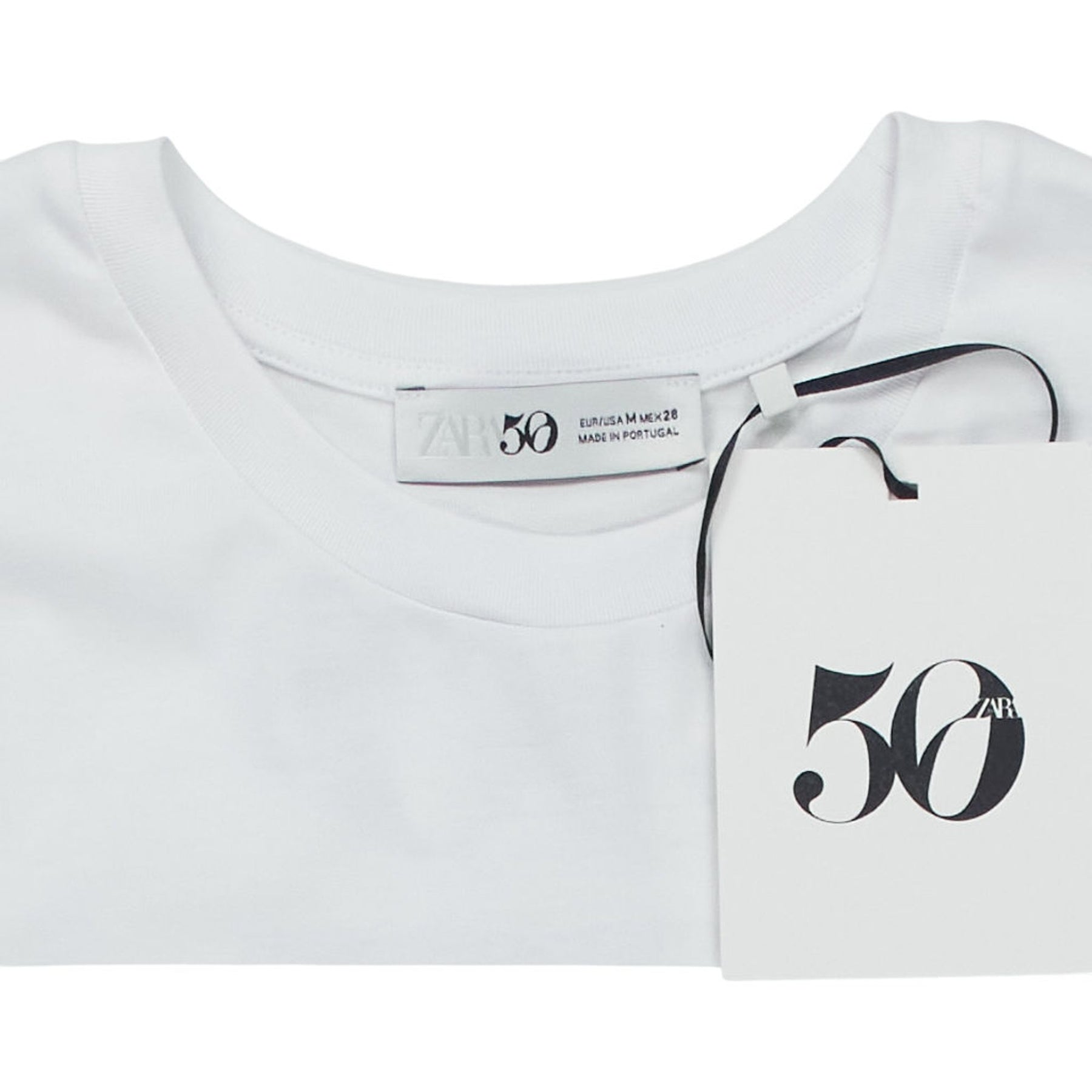 Zara White Graphic T-Shirt