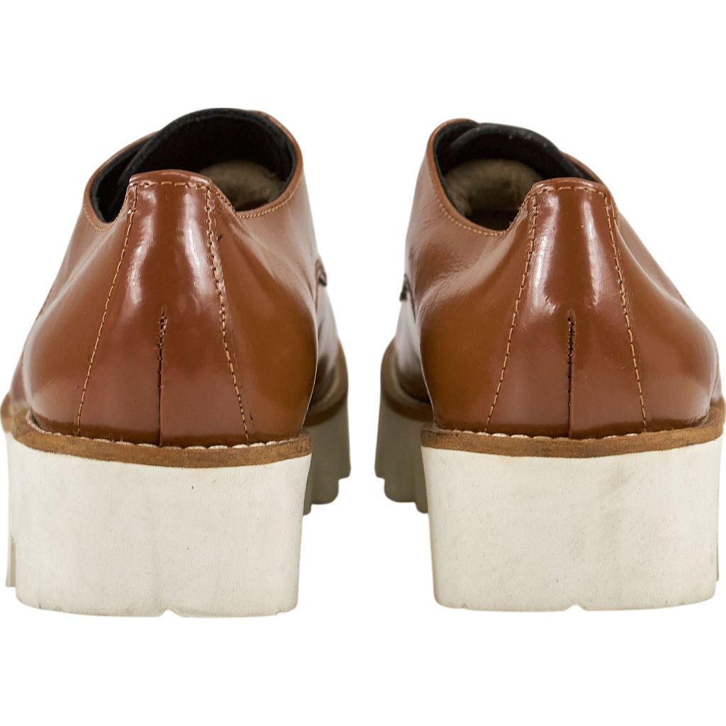 Brown Leather Derby Shoes EU 39 - (Mother of pearl sample)