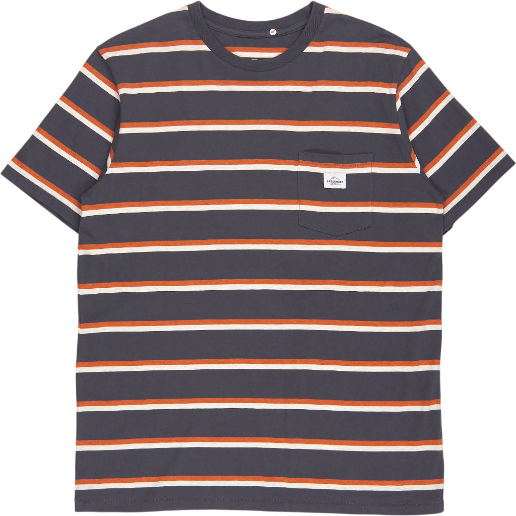 Passenger Ebony Orange Stripe T-Shirt