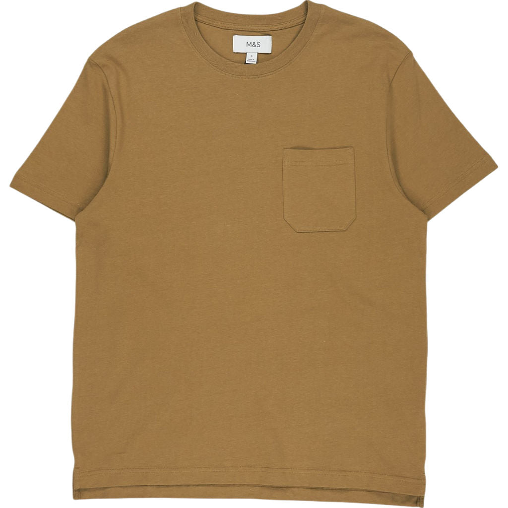 M&S Bronze Cotton T-Shirt