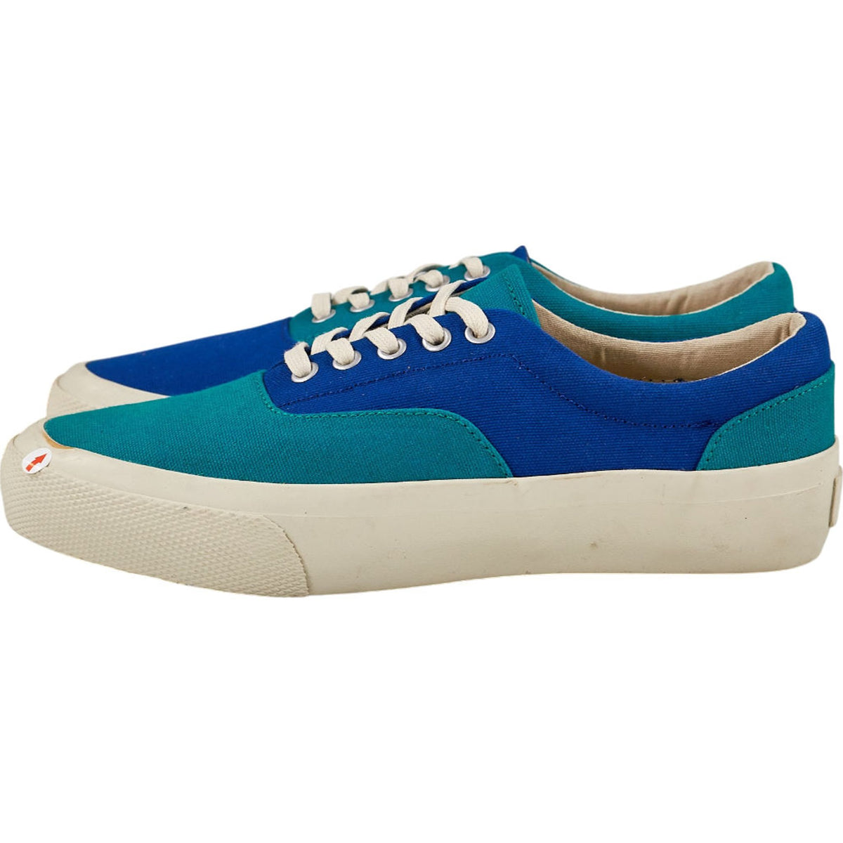 YMC Multi Blue Canvas Trainers