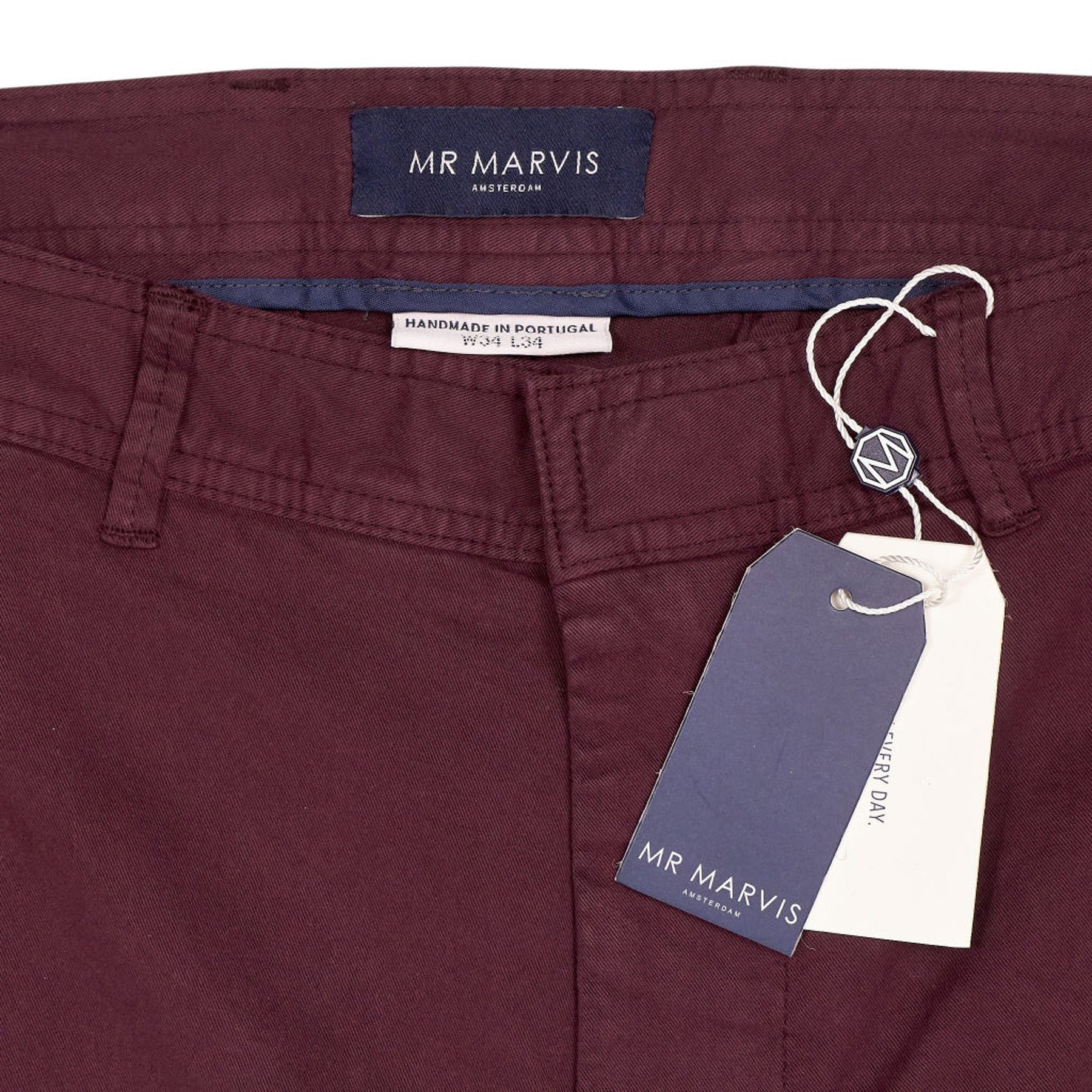 Mr Marvis Burgundy The Longs Trousers