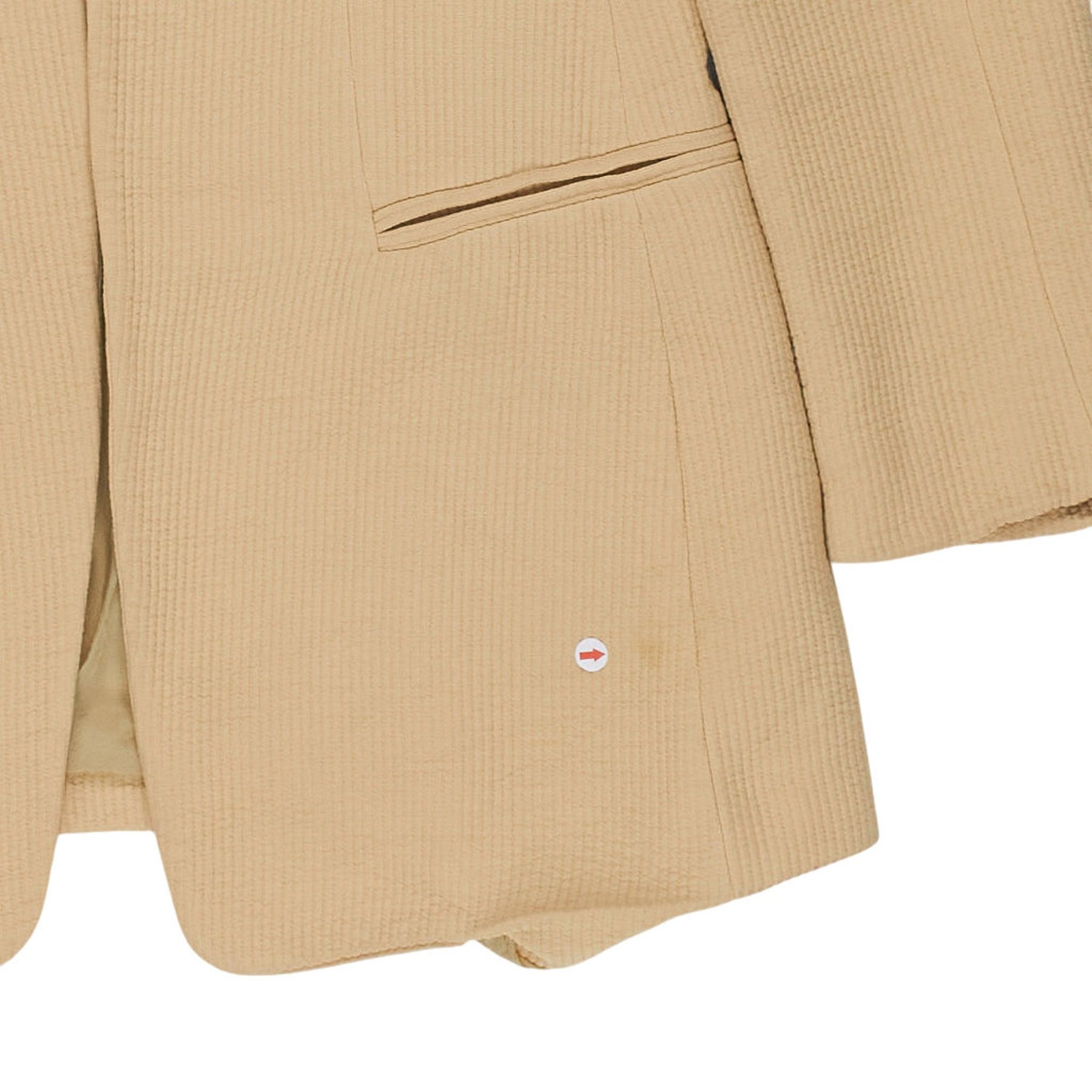 Fendi Beige Collarless Jacket