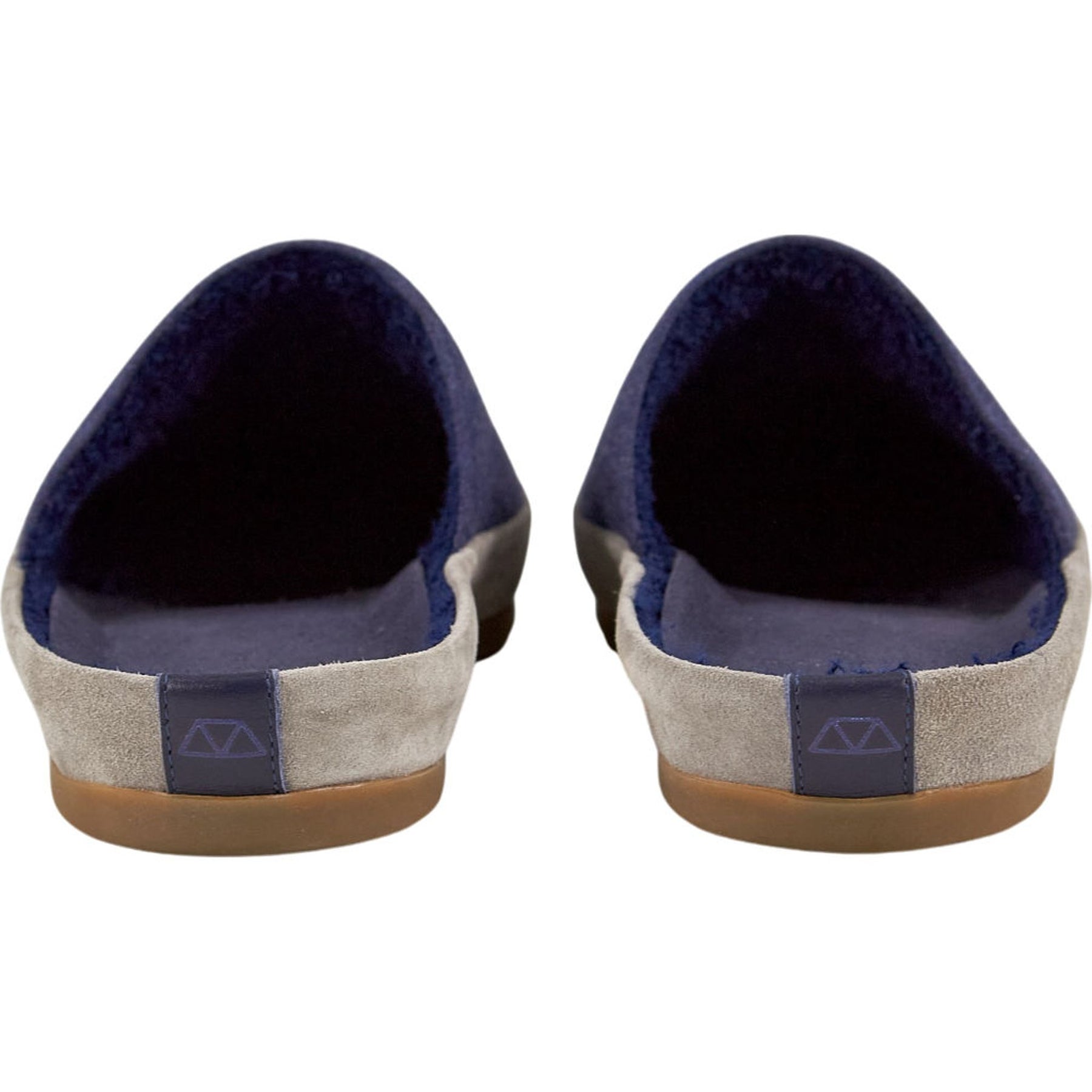 Mulo Blue Suede Slippers