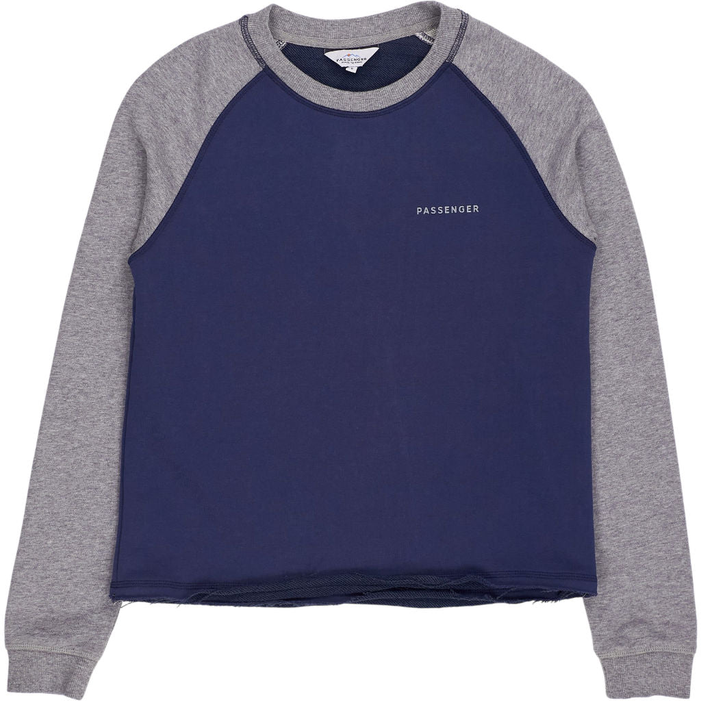 Passenger Blue Grey Raglan Sweatshirt