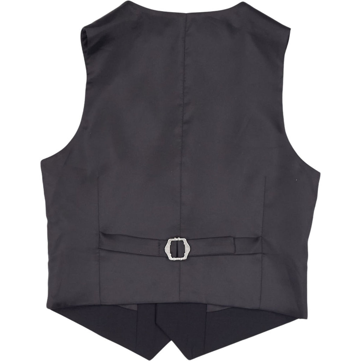 Moss Black Wool Blend Waistcoat