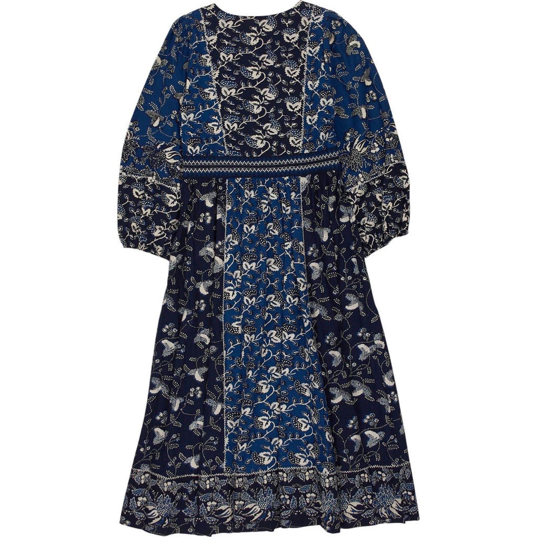 Ulla Johnson Blue Floral Midi Dress