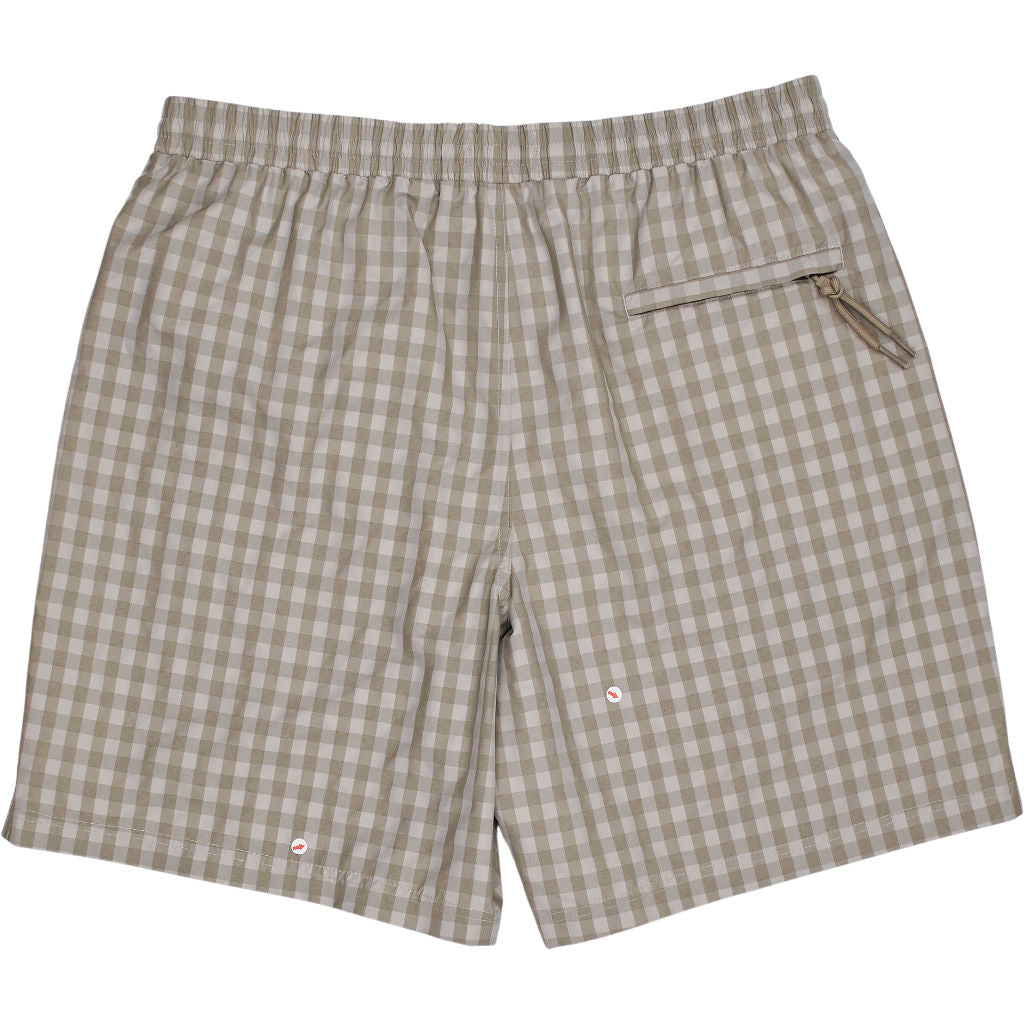 Farah Stone Grey Edgar Seersucker Shorts