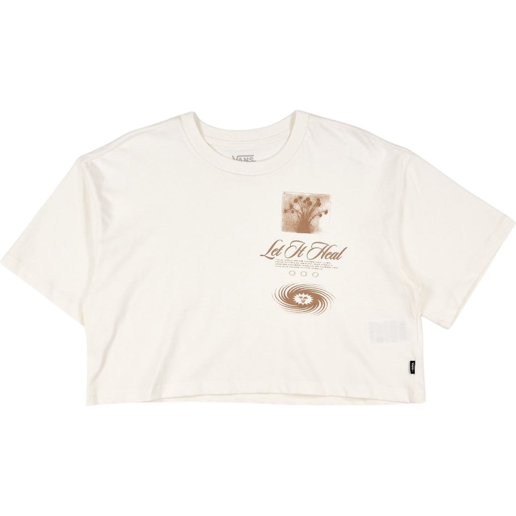 Vans Cream Graphic Crop T-Shirt