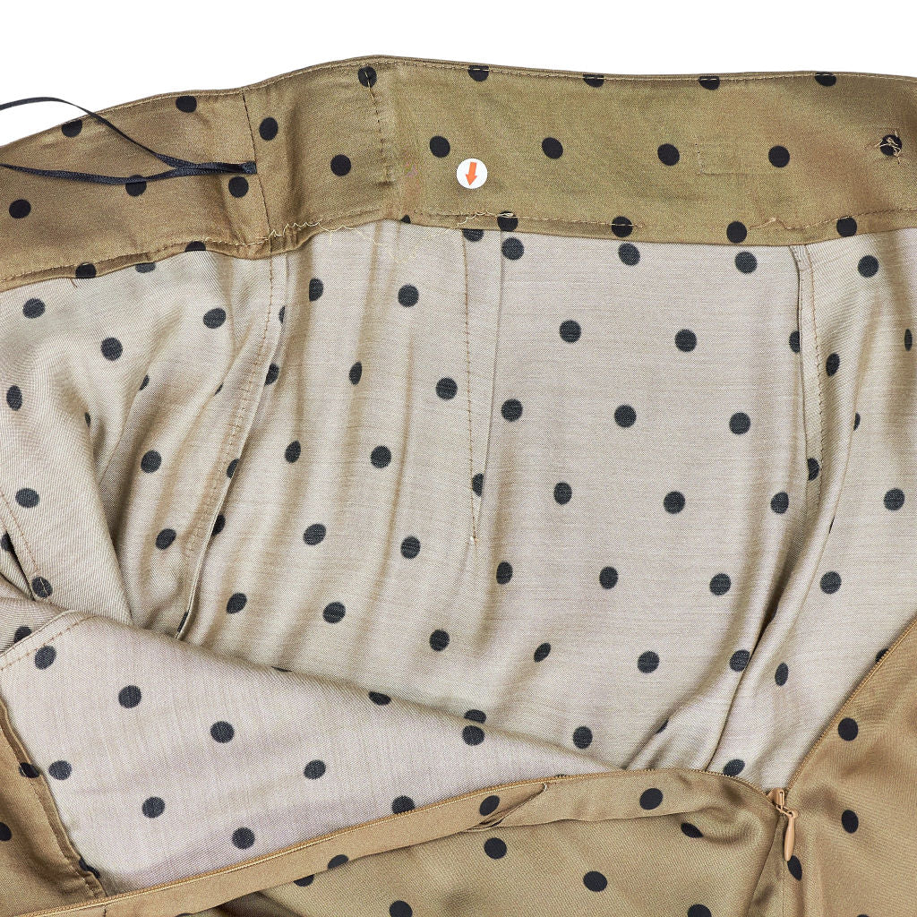 Mother of Pearl Khaki Polka Dot Trousers