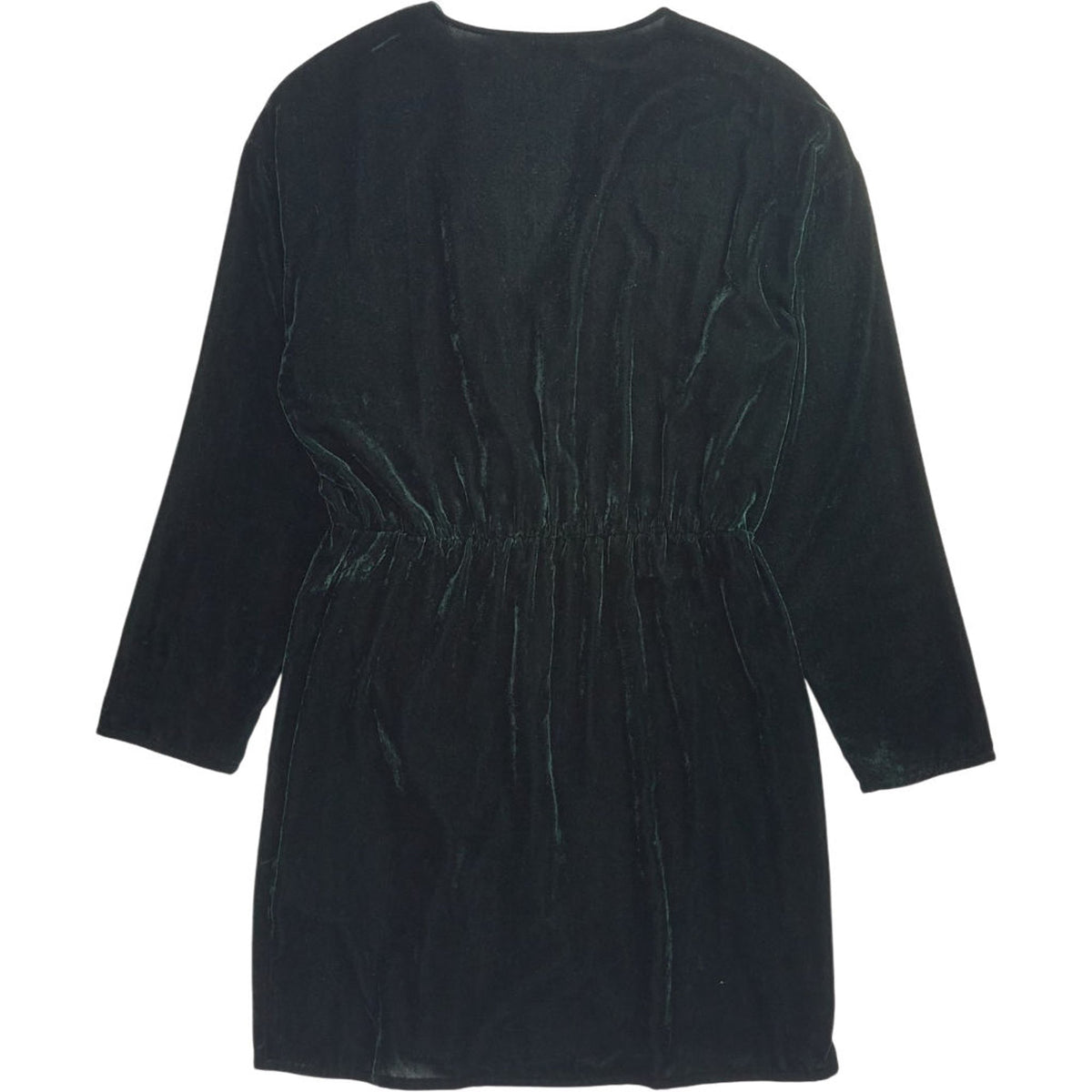 & Other Stories Green Velvet Dress