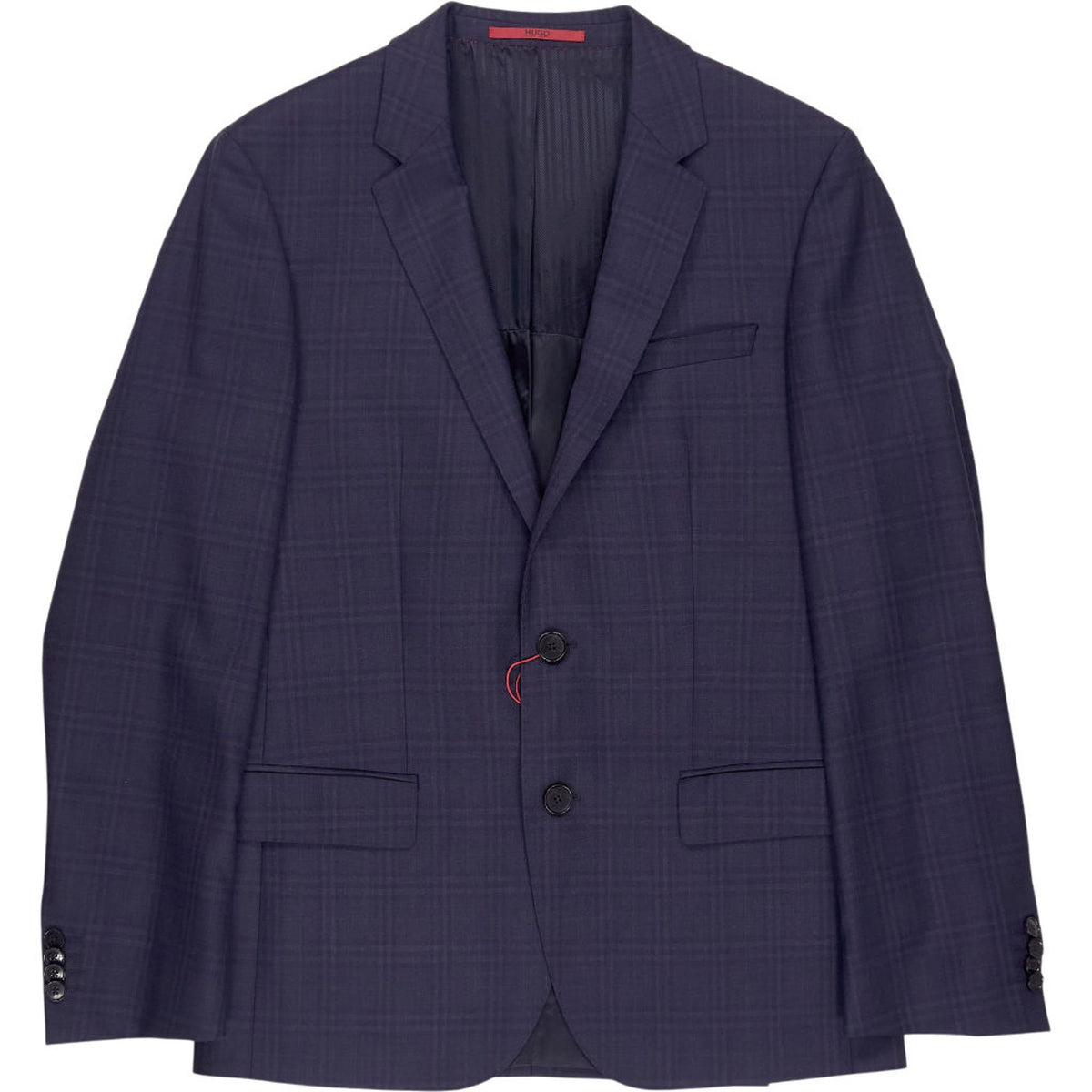 Hugo Blue Checked Suit Jacket
