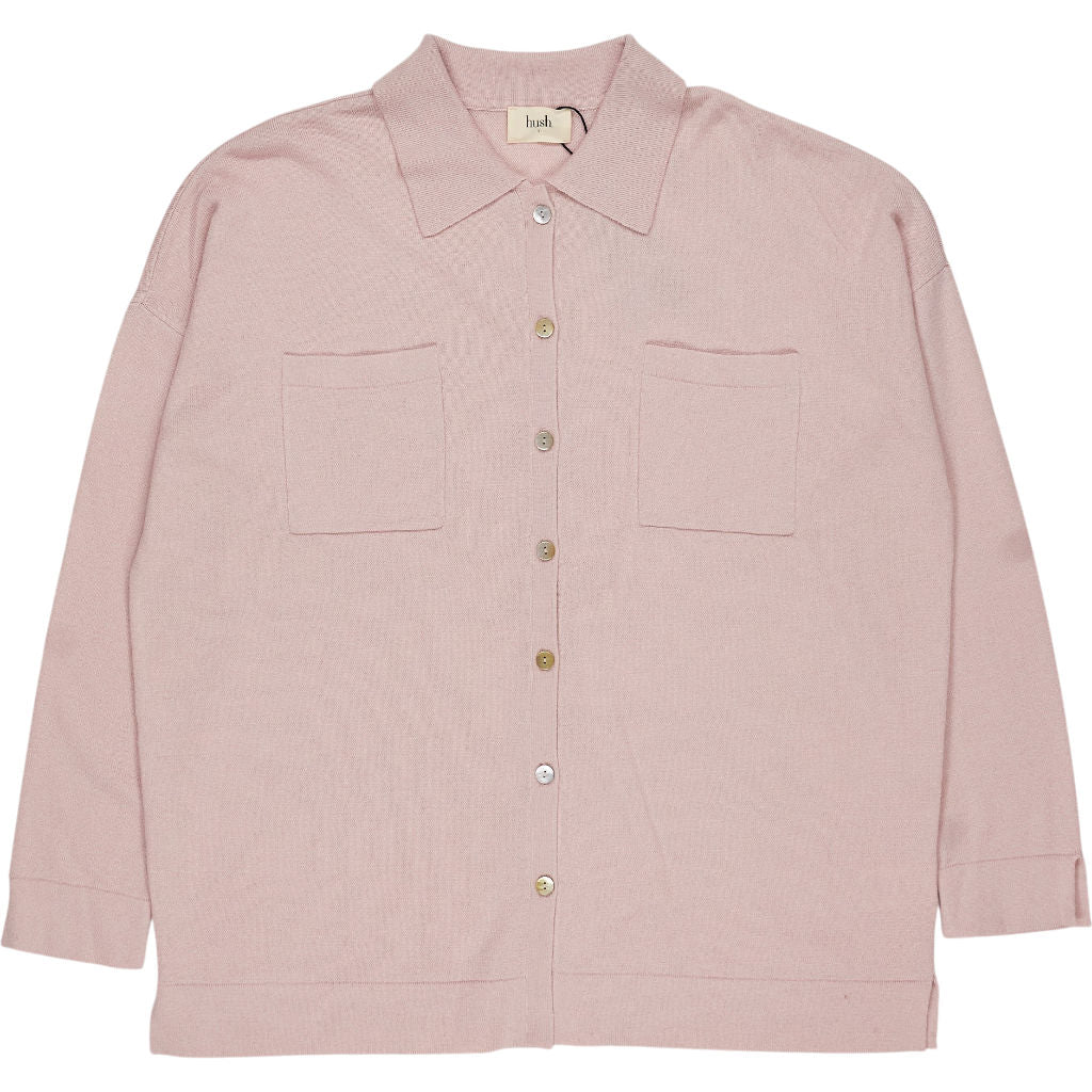 Hush Rose Pink Ada Relaxed Knit Shirt