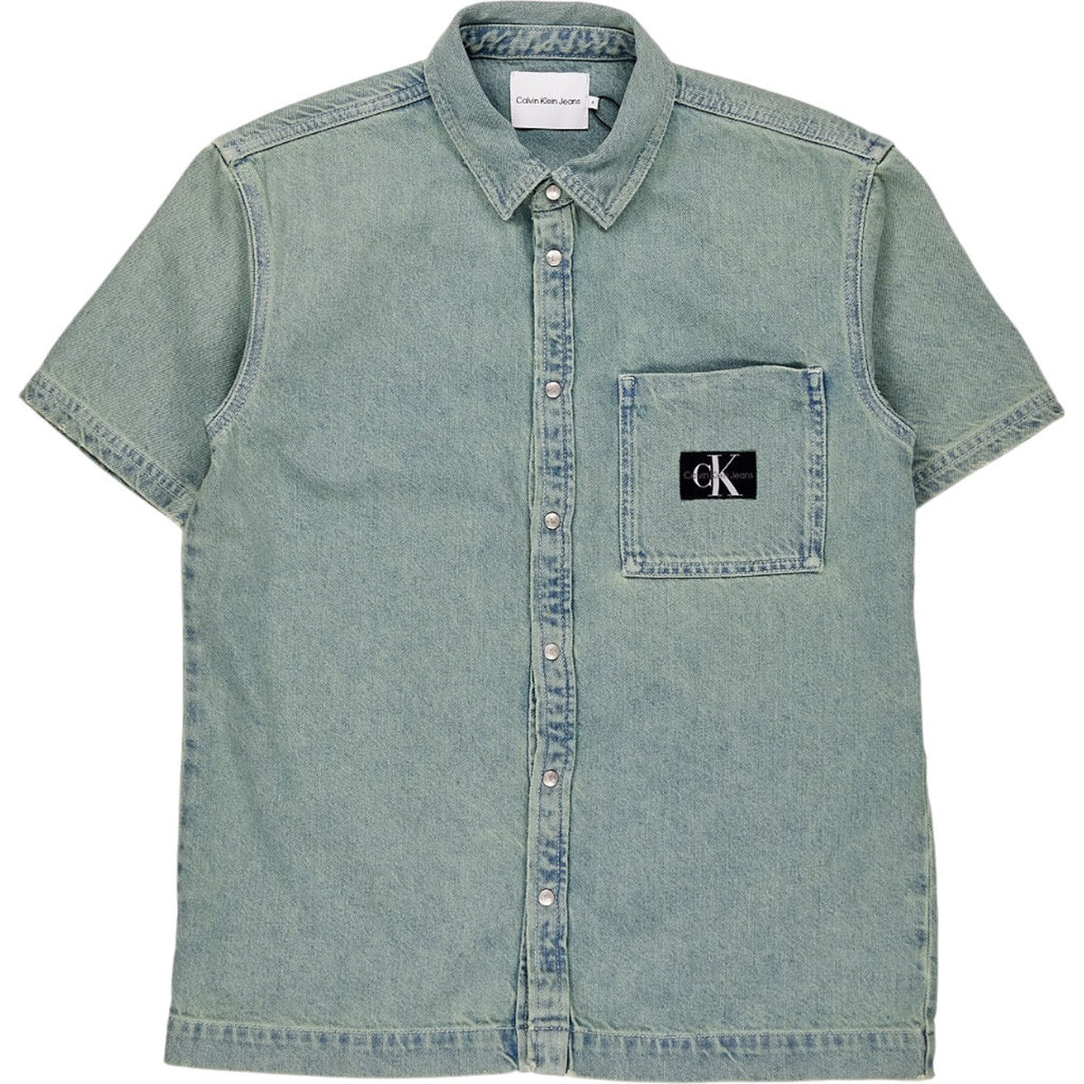 Calvin Klein Aqua Overdye Denim Shirt