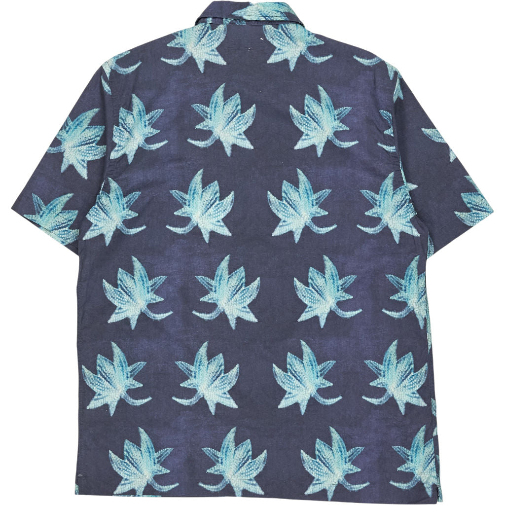 Universal Works Indigo Lotus Print Shirt