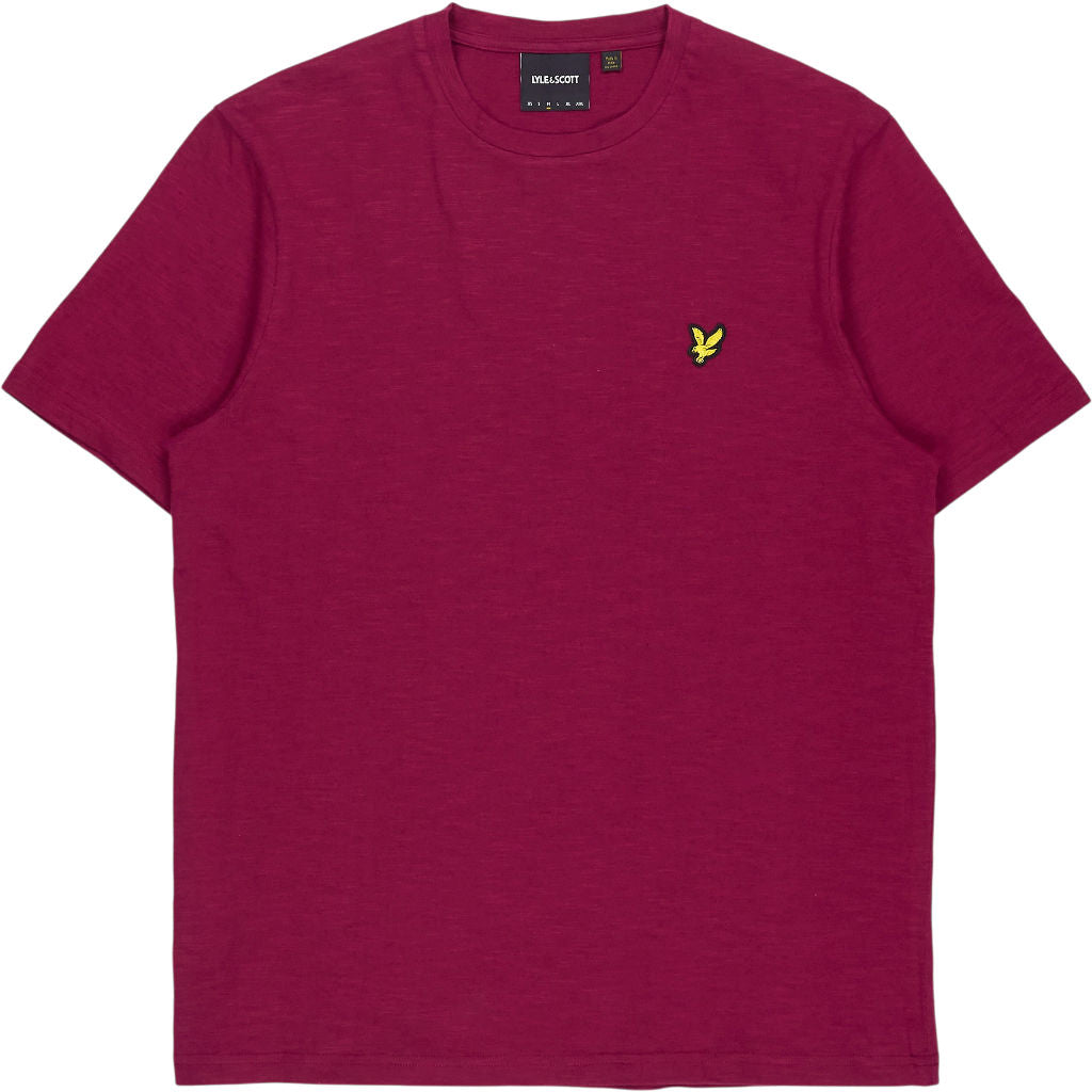Lyle & Scott Plum Red Crew Neck T-Shirt