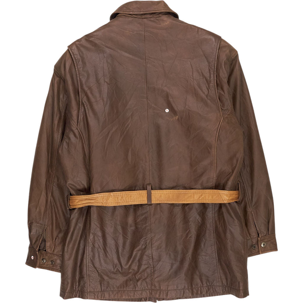 Vintage Wilsons Brown Leather Belted Jacket