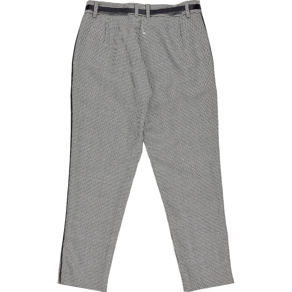 Mother of Pearl Houndstooth Black White Trousers