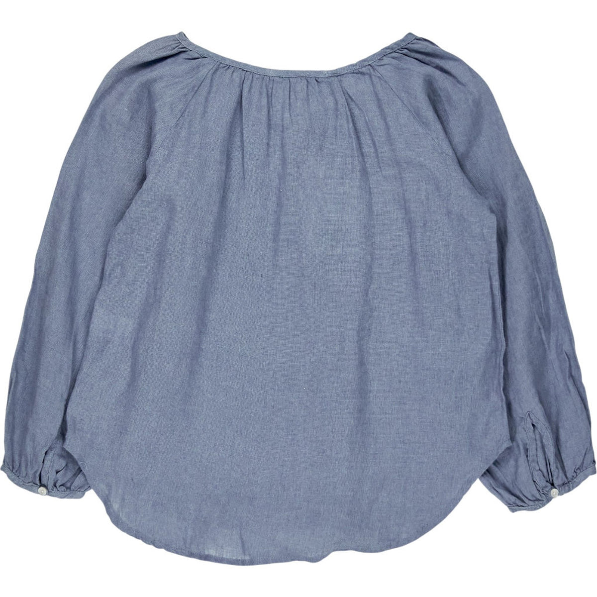 Zara Blue Linen Button-Up Shirt